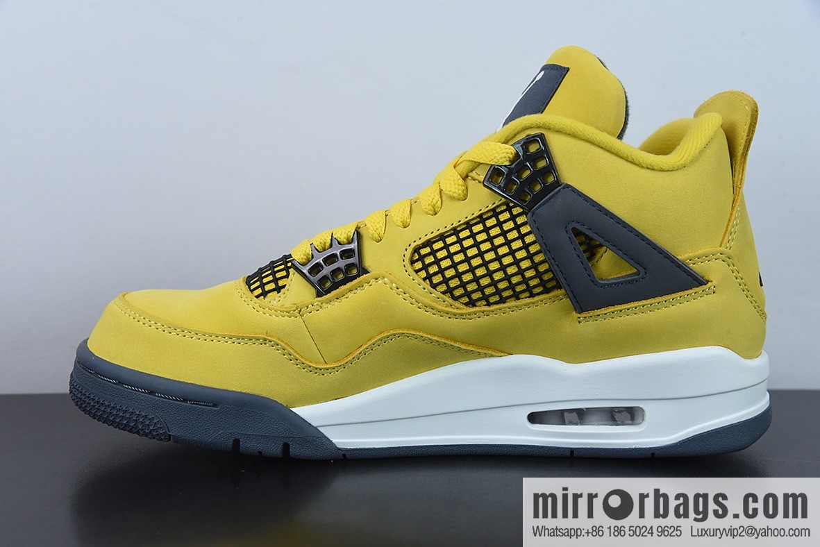 Air Jordan 4 Retro Lightning AJ4 electric mother, yellow lightning men's basketball shoes, item number: CT8527-700