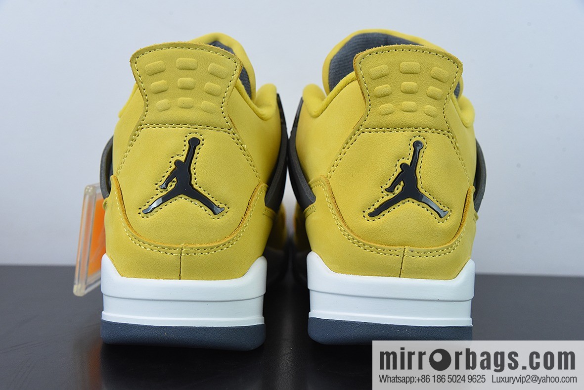Air Jordan 4 Retro Lightning AJ4 electric mother, yellow lightning men's basketball shoes, item number: CT8527-700