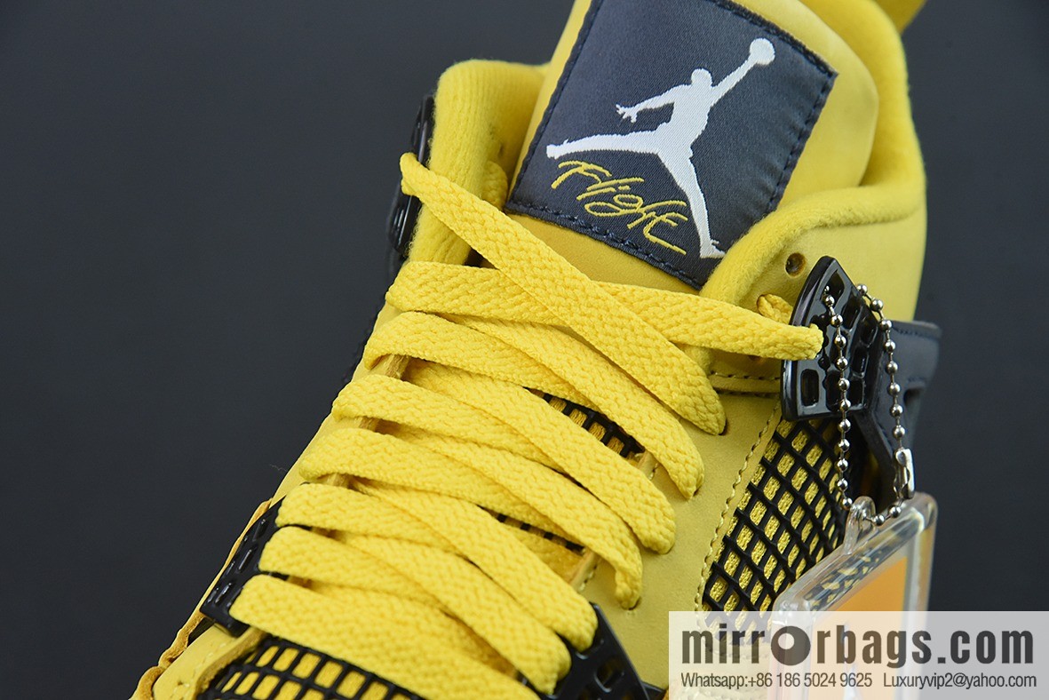 Air Jordan 4 Retro Lightning AJ4 electric mother, yellow lightning men's basketball shoes, item number: CT8527-700