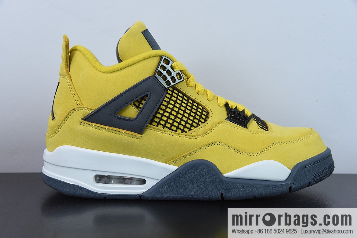 Air Jordan 4 Retro Lightning AJ4 electric mother, yellow lightning men's basketball shoes, item number: CT8527-700
