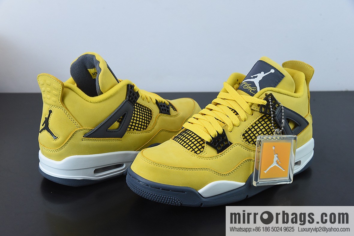 Air Jordan 4 Retro Lightning AJ4 electric mother, yellow lightning men's basketball shoes, item number: CT8527-700