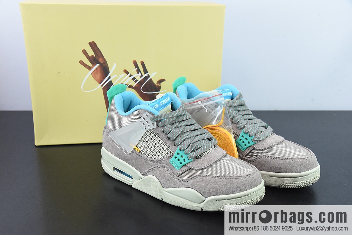 Air Jordan 4 AJ4 gray-green Union LA joint 30th anniversary sneakers item number: DJ5718 242