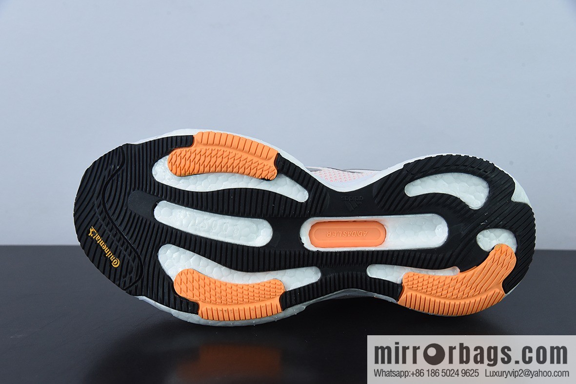Ad Solar Glide 5 Adi's breathable cushioning popcorn running shoes, item number: GX5496
