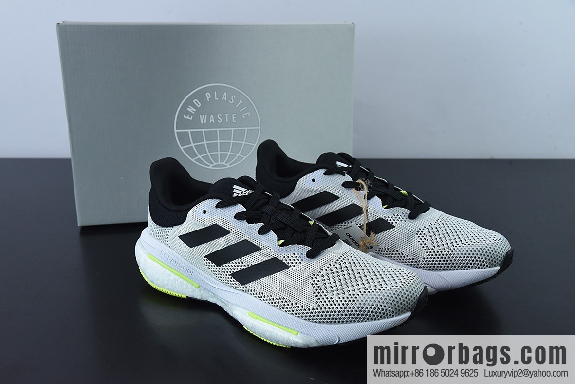 Ad Solar Glide 5 Adi's breathable cushioning popcorn running shoes, item number: GX5472