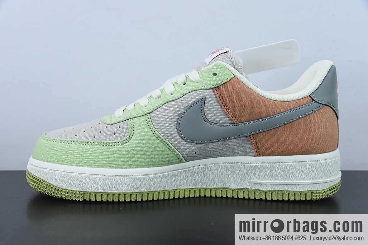 Nk Air Force 1 '07 Low gray cyan cloth surface, Air Force No. 1 low-top casual sneakers, item number: DG2296-015