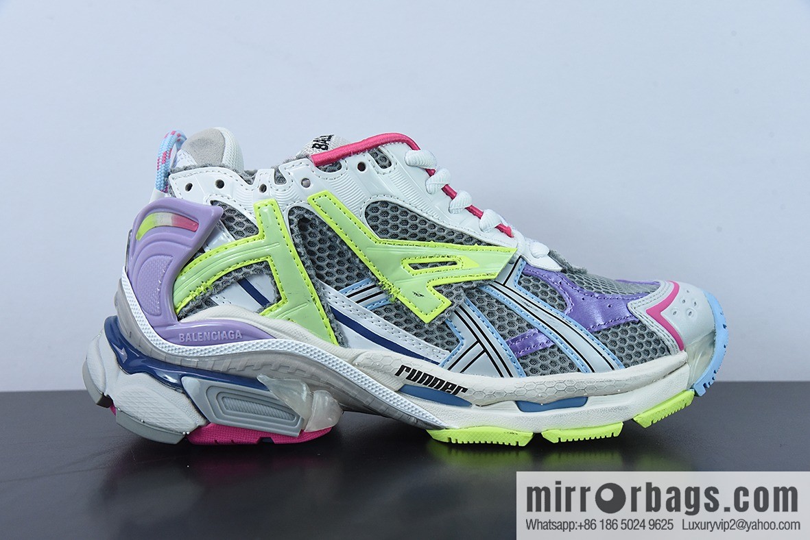 BALENCIAGA Balenciaga, the original imported first-layer leather 7.0 Vintage running shoes
