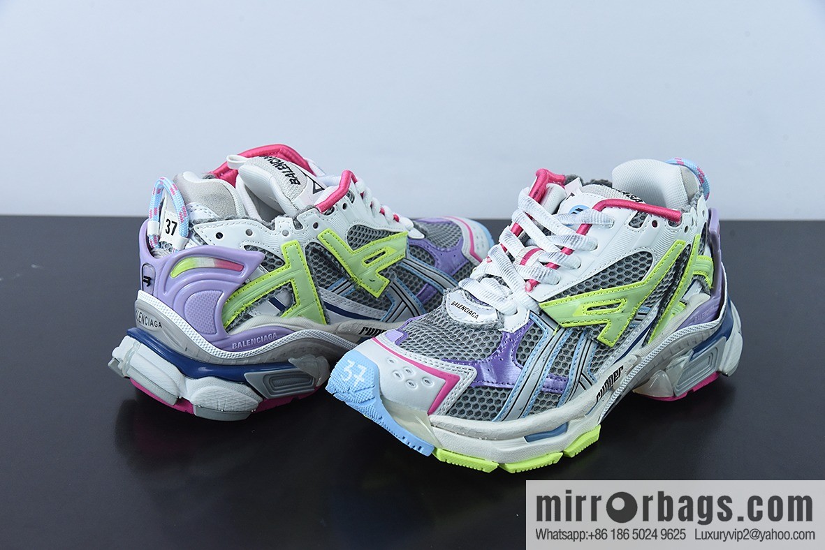 BALENCIAGA Balenciaga, the original imported first-layer leather 7.0 Vintage running shoes