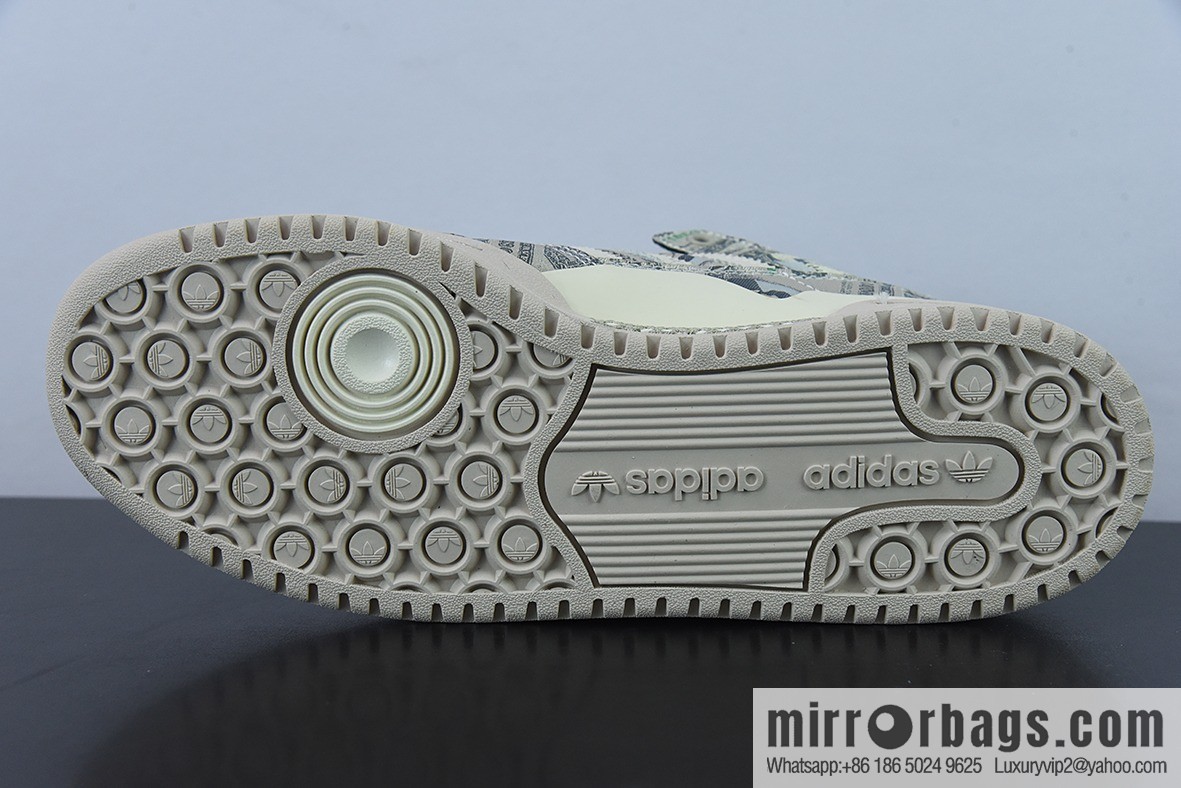 Adidas/adidas Forum Low JS joint name, beige full of banknote wings low-top board shoes, item number: GX6393YF