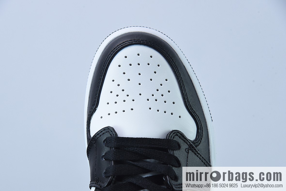 Air Jordan 1 Mid AJ1 Joe 1 naked eye 3D black and white, Zhongbang basketball shoes, item number: DR9495-001