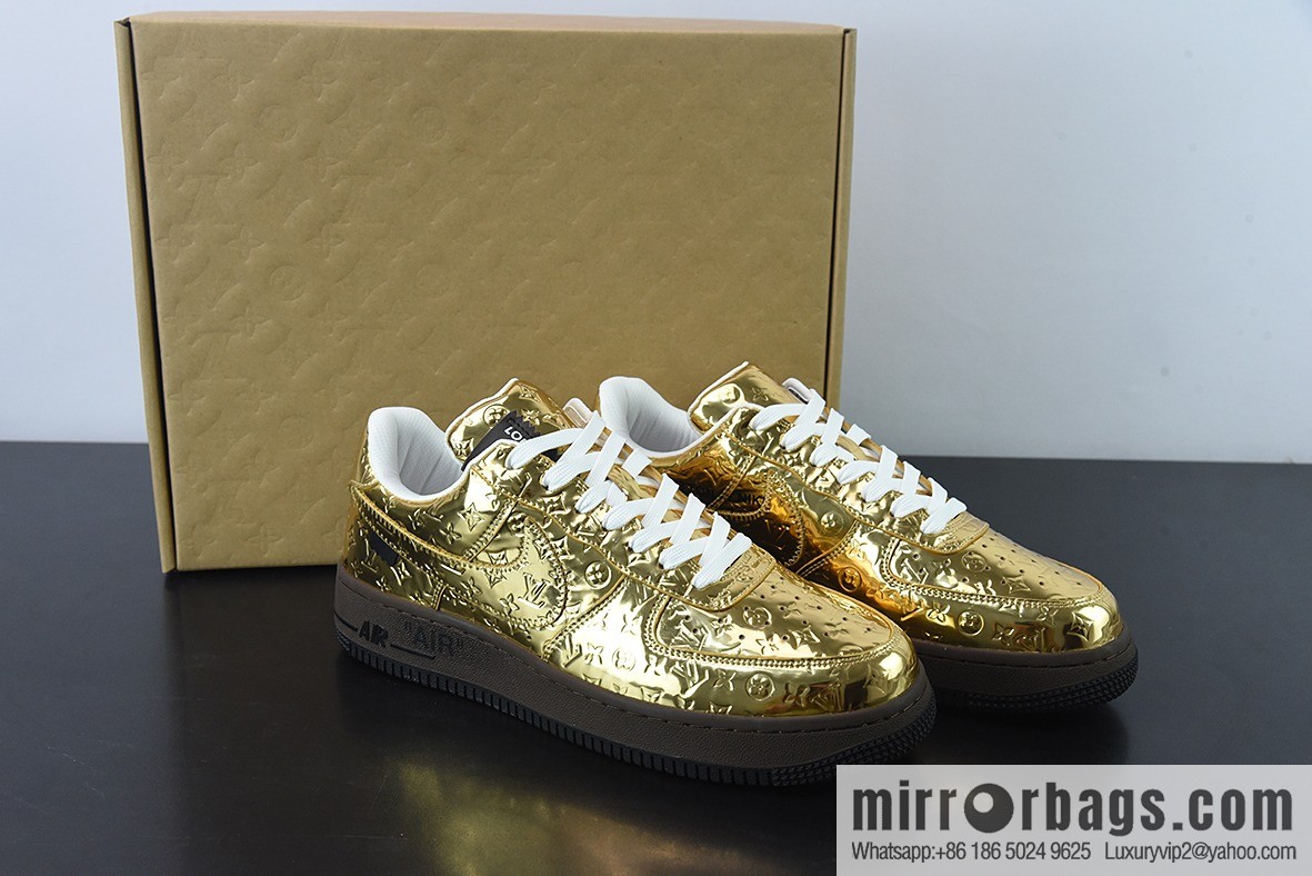 LV/Louis Vuitton LVx Nk Air Force 1 Low Louis Vuitton Donkey LV Joint, Air Force One Low Casual Shoes