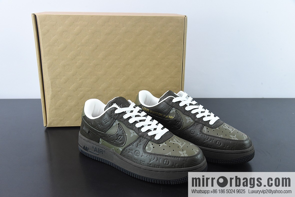 LVx Nk Air Force 1 Low Louis Vuitton Donkey LV Joint, Air Force One Low Top Sneakers