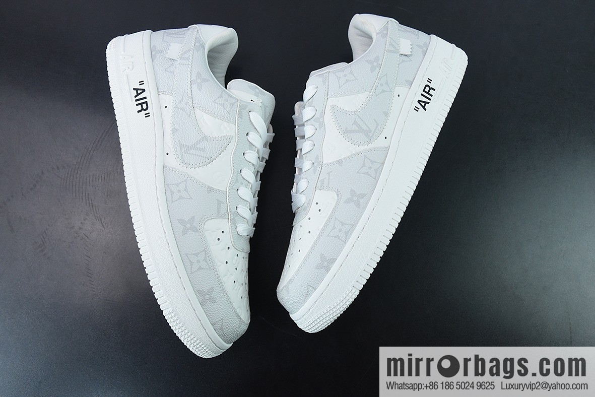 LVx Nk Air Force 1 Low Louis Vuitton donkey brand LV joint name, Air Force One low-top Unisex same sneakers
