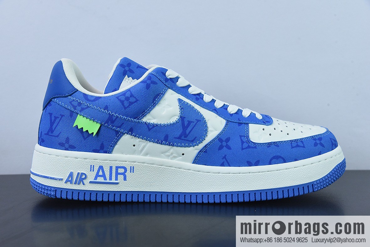LVx Nk Air Force 1 Low Louis Vuitton donkey brand LV joint name, Air Force One low-top Unisex same sneakers