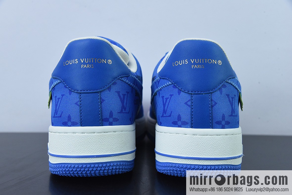 LVx Nk Air Force 1 Low Louis Vuitton donkey brand LV joint name, Air Force One low-top Unisex same sneakers