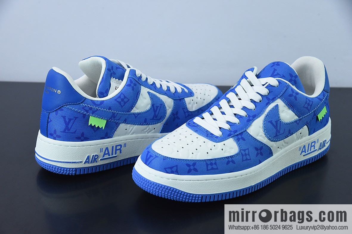 LVx Nk Air Force 1 Low Louis Vuitton donkey brand LV joint name, Air Force One low-top Unisex same sneakers