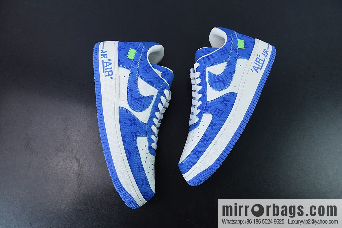 LVx Nk Air Force 1 Low Louis Vuitton donkey brand LV joint name, Air Force One low-top Unisex same sneakers