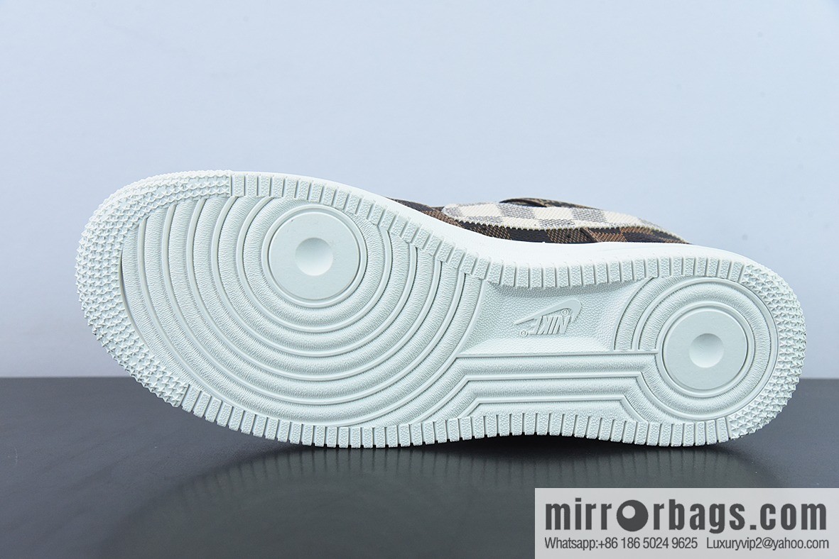 LVx Nk Air Force 1 Low Louis Vuitton donkey brand LV joint name, Air Force One low-top Unisex same sneakers