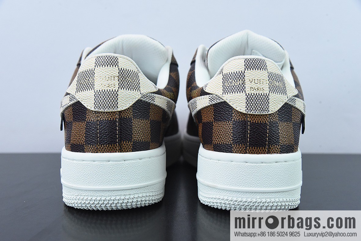 LVx Nk Air Force 1 Low Louis Vuitton donkey brand LV joint name, Air Force One low-top Unisex same sneakers