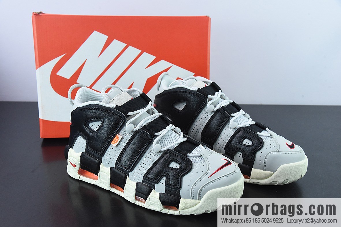 Q01W4 Pure Original Air More Uptempo Vintage Gray Black Orange Unisex Official sneakers of the same style, item number: DX3360 001