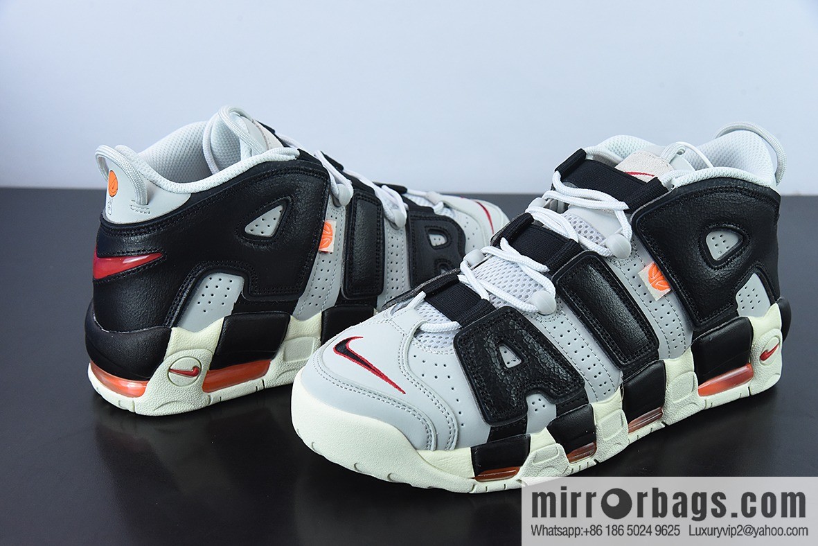 Q01W4 Pure Original Air More Uptempo Vintage Gray Black Orange Unisex Official sneakers of the same style, item number: DX3360 001