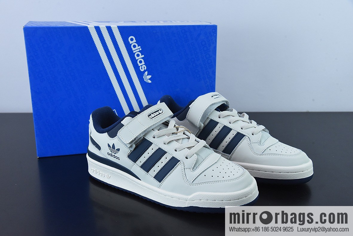 Adidas Clover Originals Forum 84 Low Roman series velcro low-top Vintage lace-up versatile casual sports board shoes GY6553