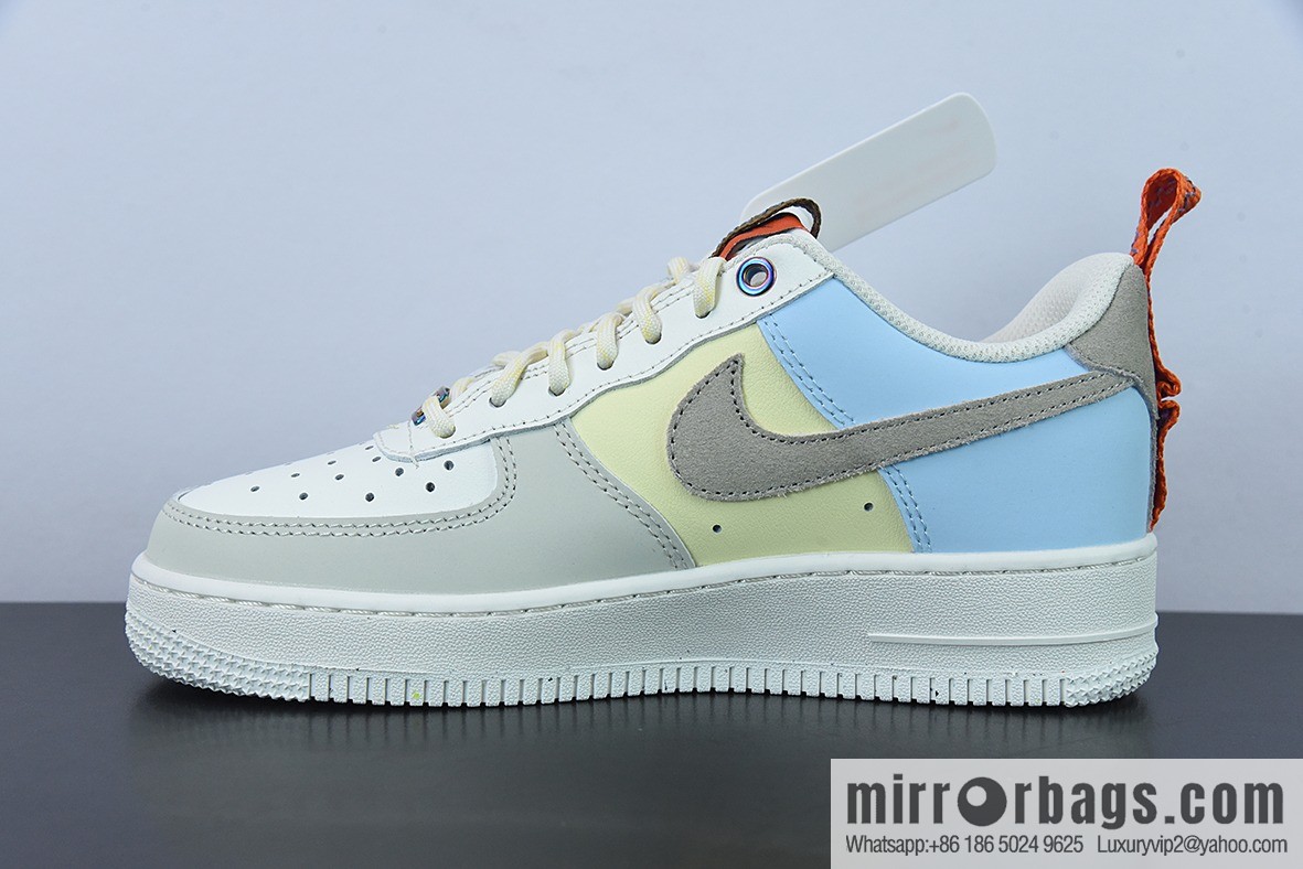 Nike Air Force 1 Low milk white blue red patchwork Air Force No. 1 low-top sports and leisure versatile board shoes, item number: DX6042-111
