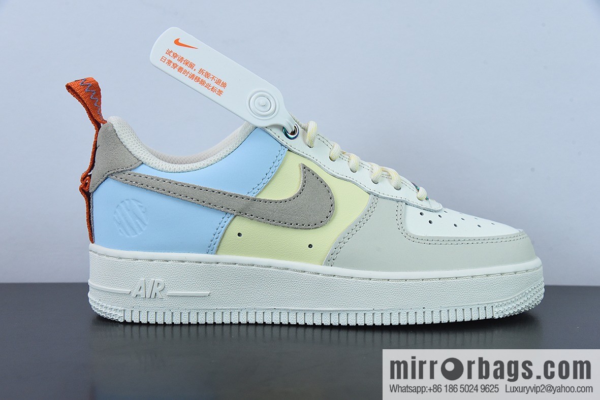 Nike Air Force 1 Low milk white blue red patchwork Air Force No. 1 low-top sports and leisure versatile board shoes, item number: DX6042-111