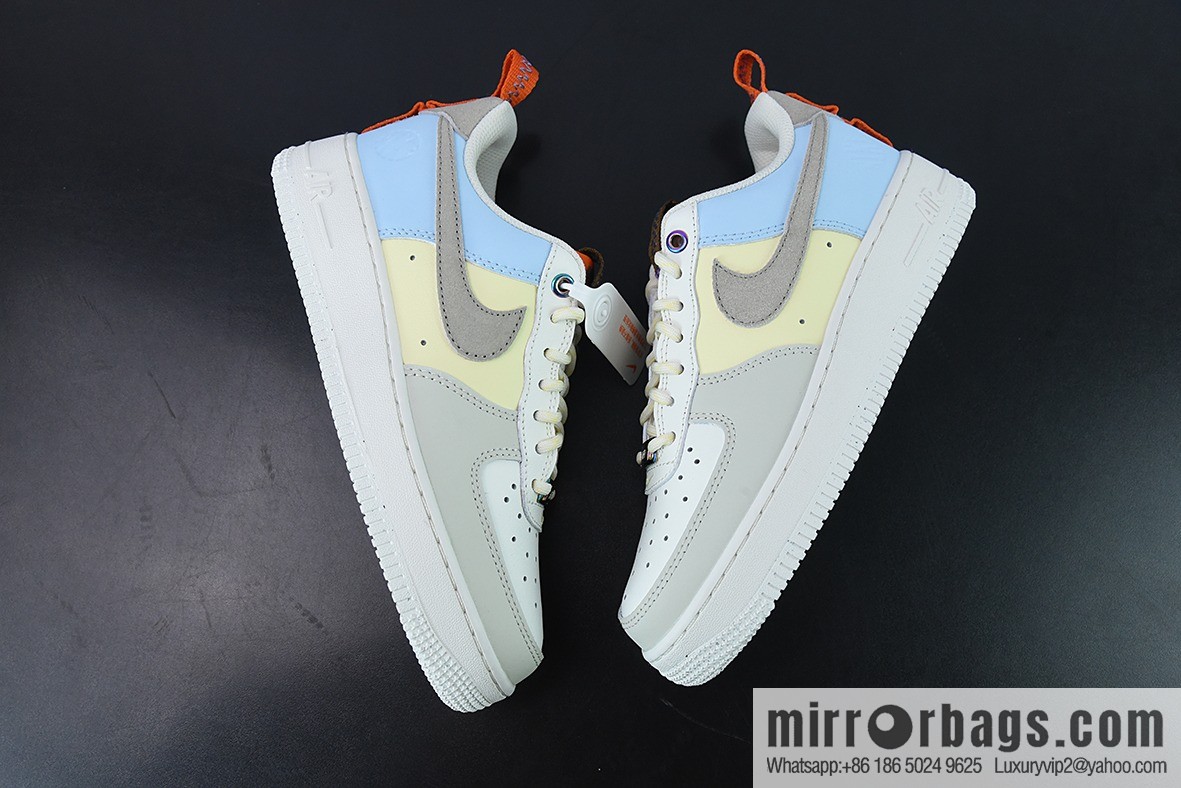 Nike Air Force 1 Low milk white blue red patchwork Air Force No. 1 low-top sports and leisure versatile board shoes, item number: DX6042-111
