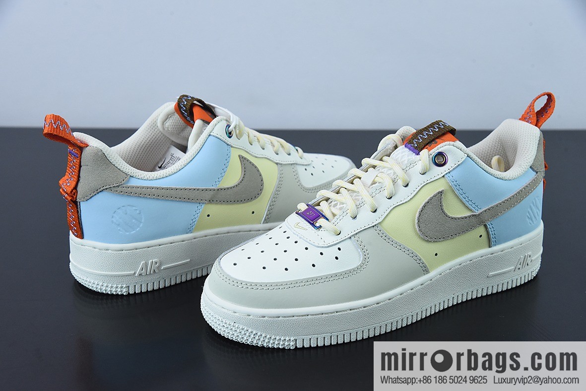 Nike Air Force 1 Low milk white blue red patchwork Air Force No. 1 low-top sports and leisure versatile board shoes, item number: DX6042-111