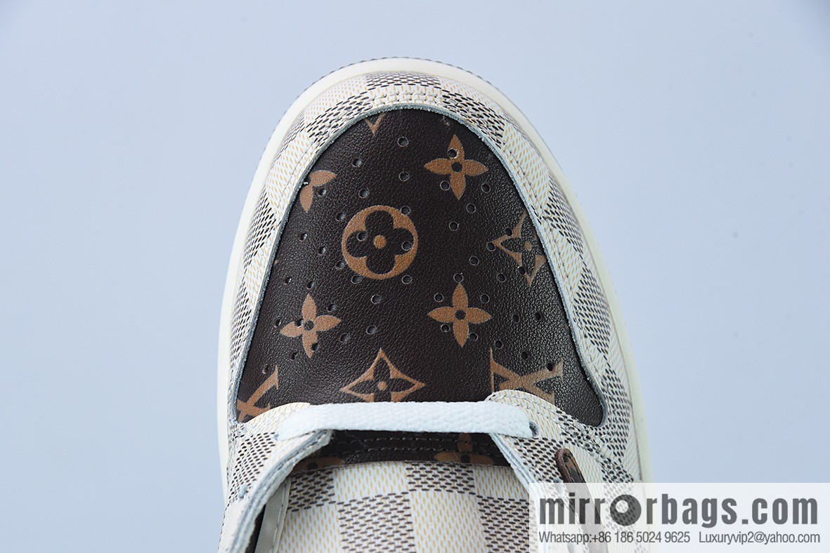 LV Louis Vuitton x NK Air Jordan 1 Low AJ1 TS barb low top monogram plaid Part Number: LK 0221