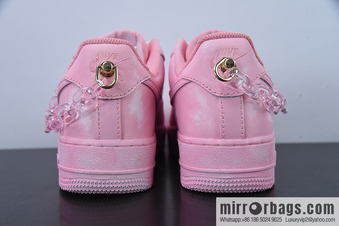 Nike Air Force 1 Low 07 pink crystal chain, Air Force One low-top casual shoes, official item number: DD8959 100