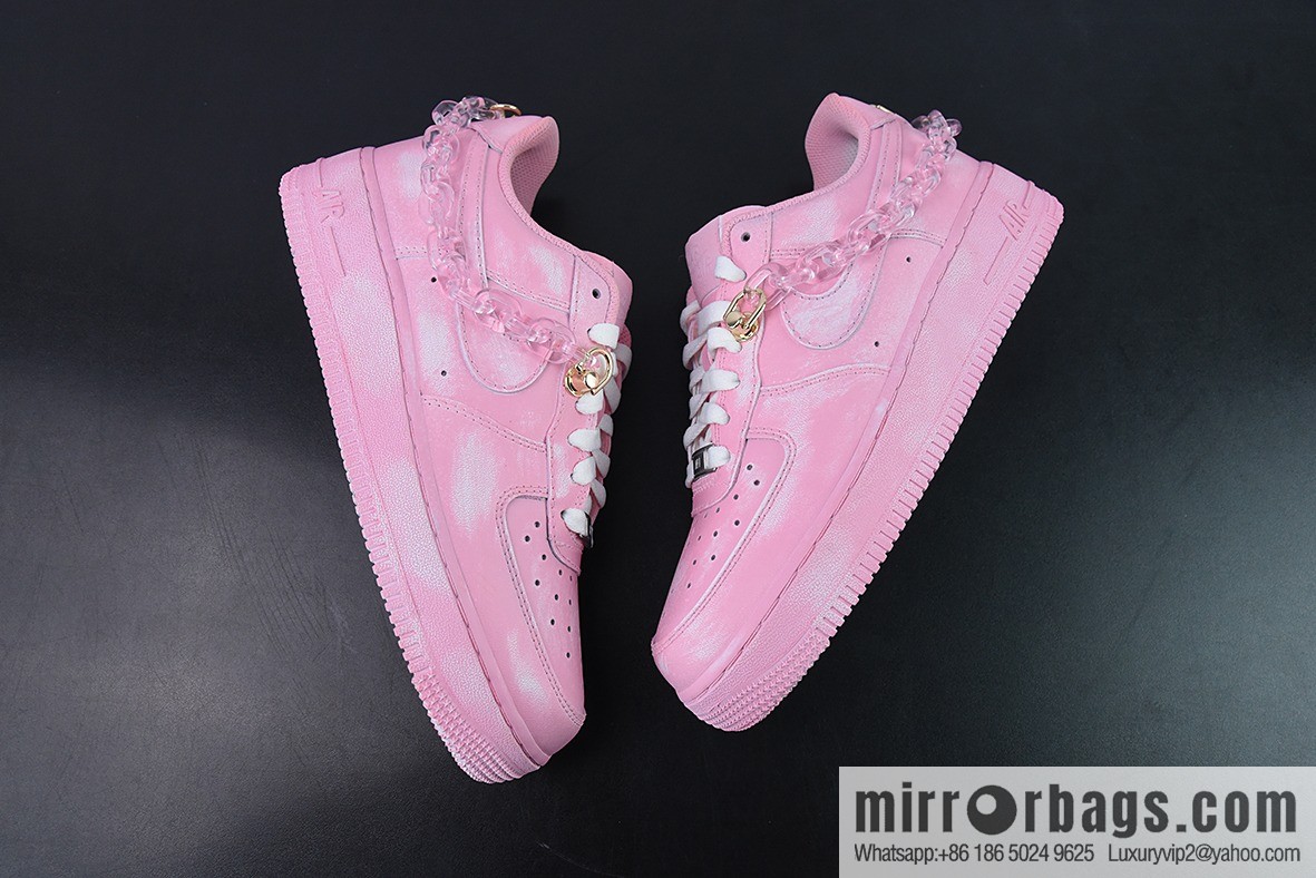 Nike Air Force 1 Low 07 pink crystal chain, Air Force One low-top casual shoes, official item number: DD8959 100
