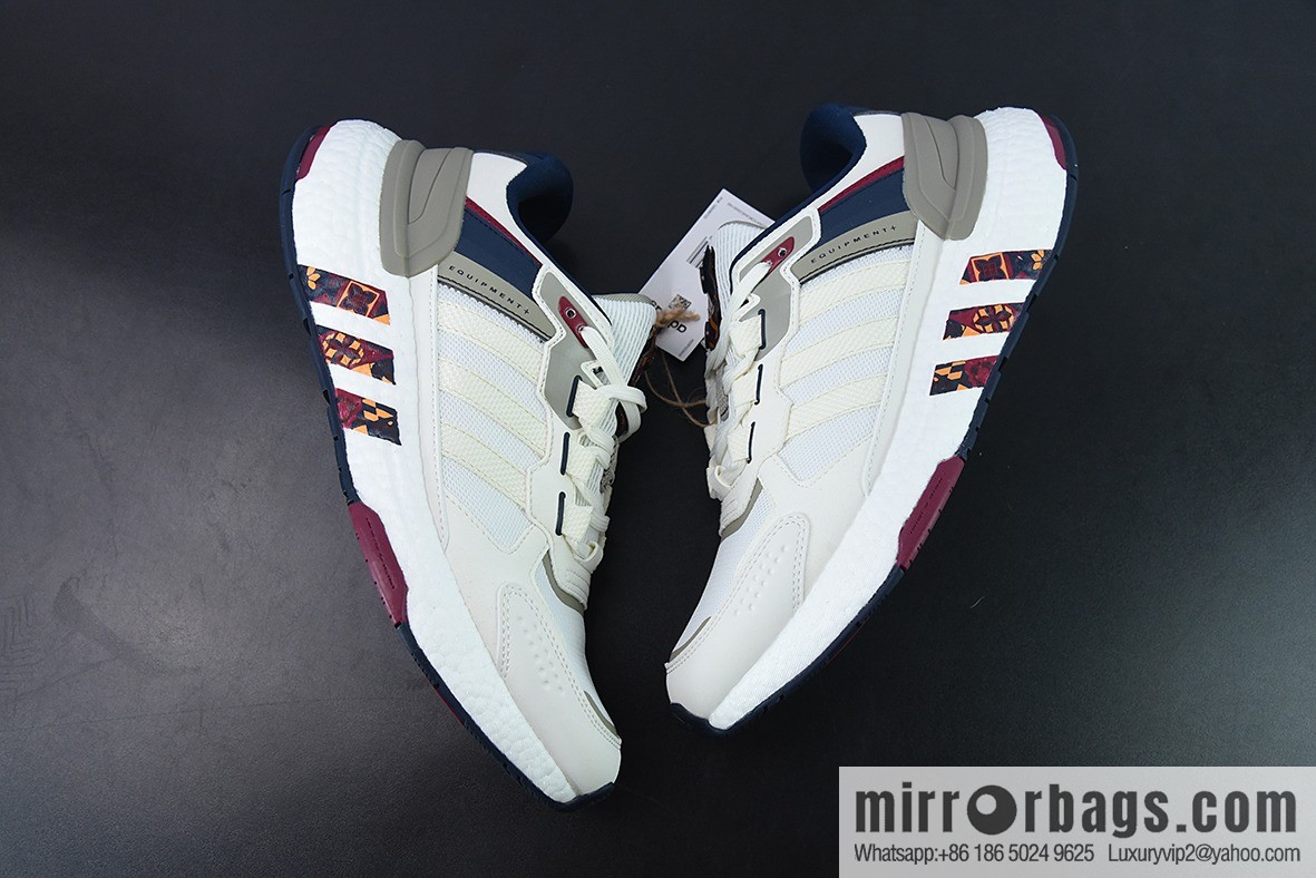 AD Equipment + Comfortable and durable running shoes, white gray red, synchronized at the counter, the first real shot item number: GW4252