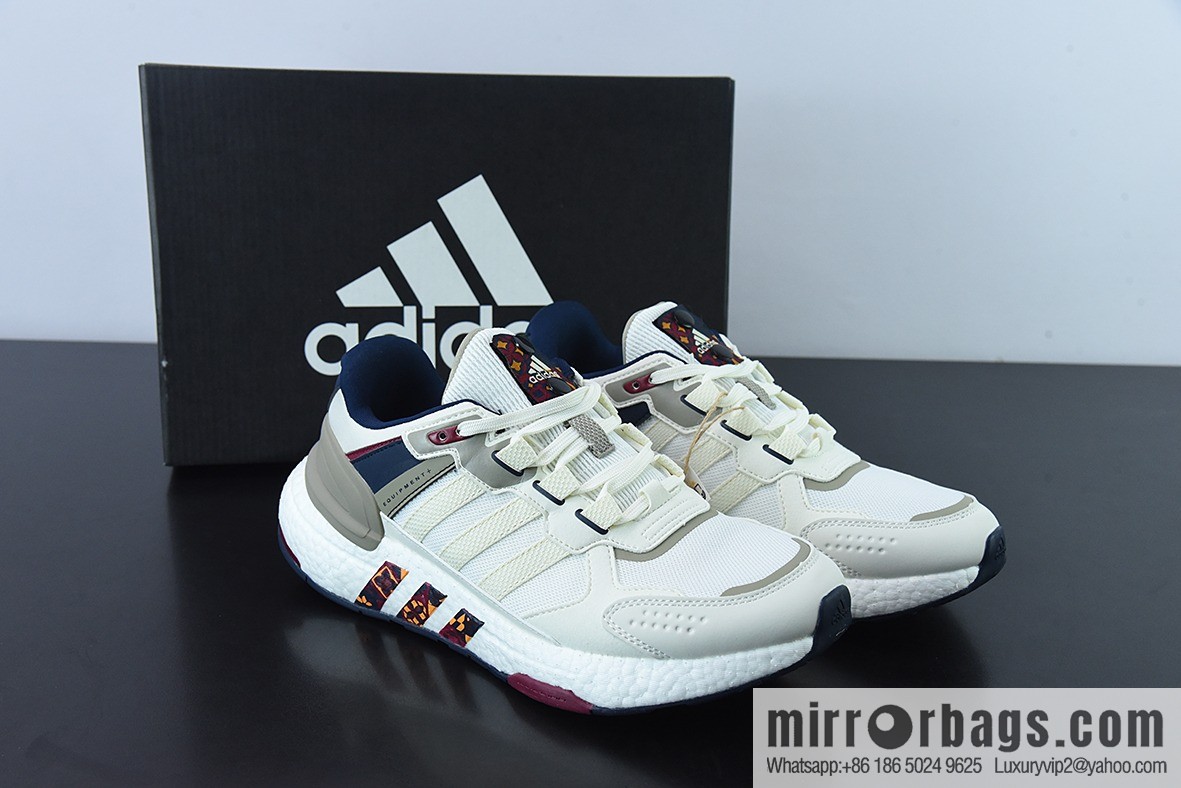 AD Equipment + Comfortable and durable running shoes, white gray red, synchronized at the counter, the first real shot item number: GW4252