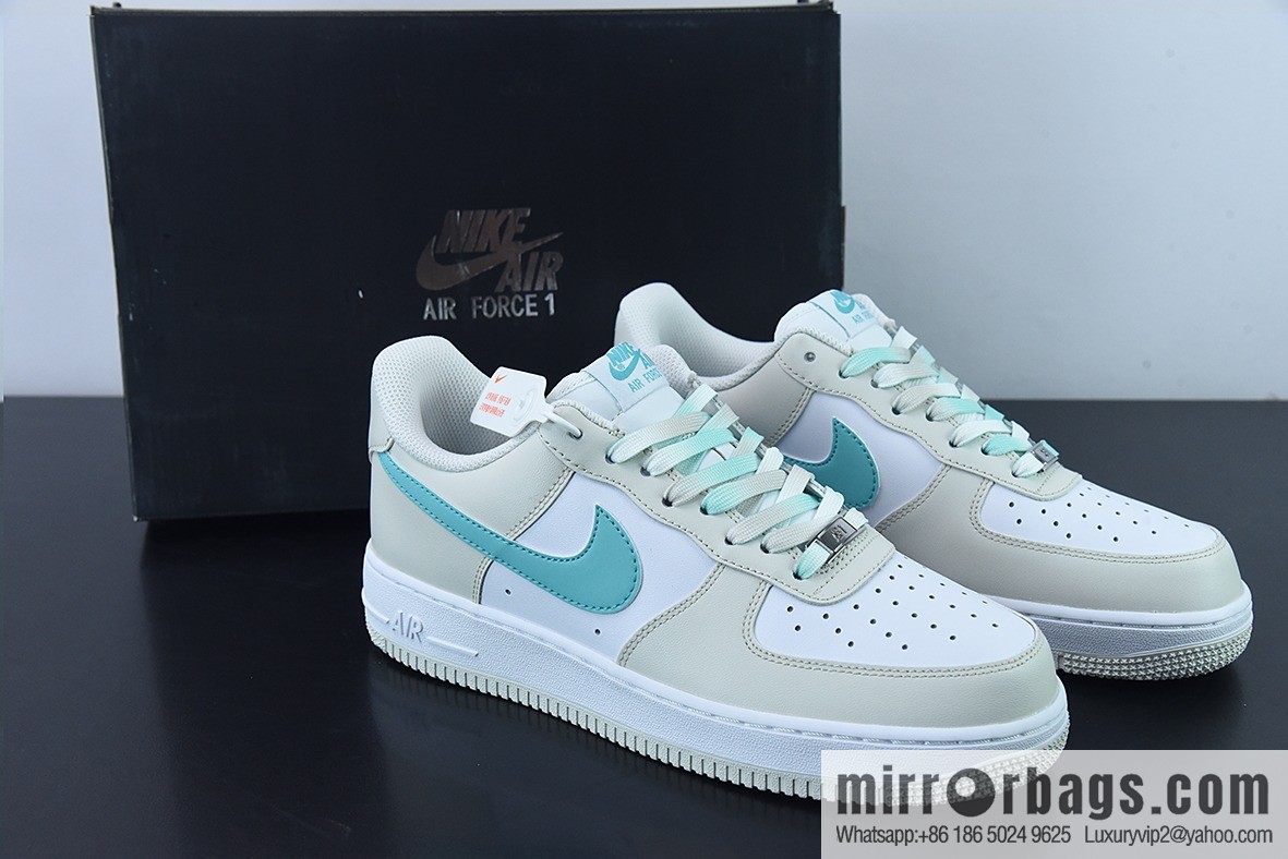 Air Force 1 '07 Low Milk White Green Air Force No. 1 Low Top Sports and Leisure Board Shoes, Item Number: LZ6699-555