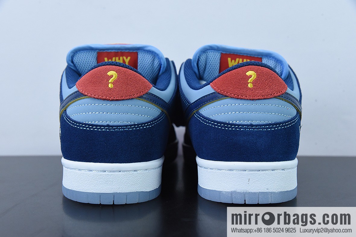 Why So Sad? x Nike SB Dunk Low Pro Blue Dove Low Top Casual Board Shoes, Part Number: dx5549-400