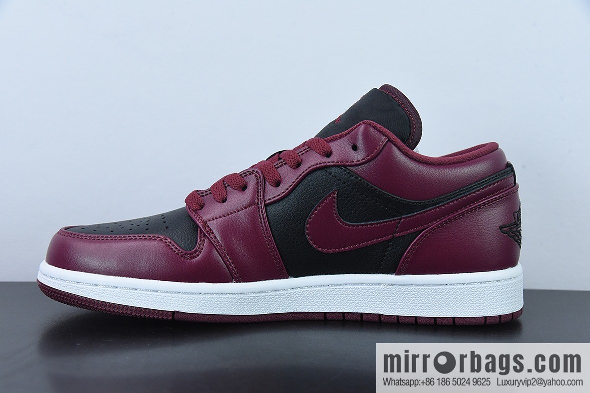 Air Jordan 1 Low AJ1 Joe 1 burgundy black, low-top basketball shoes, item number: DC0774-006