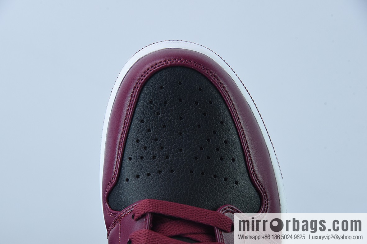 Air Jordan 1 Low AJ1 Joe 1 burgundy black, low-top basketball shoes, item number: DC0774-006