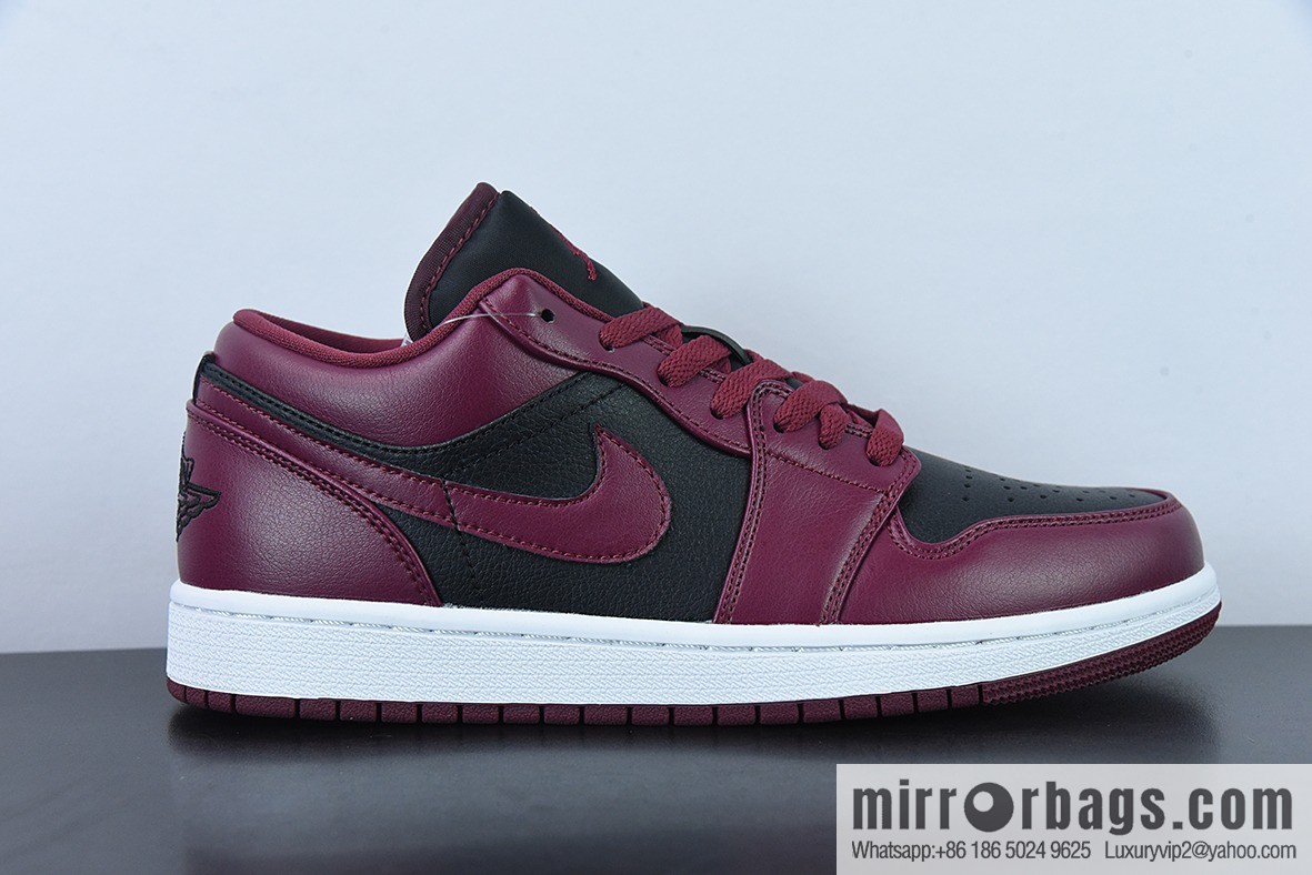 Air Jordan 1 Low AJ1 Joe 1 burgundy black, low-top basketball shoes, item number: DC0774-006