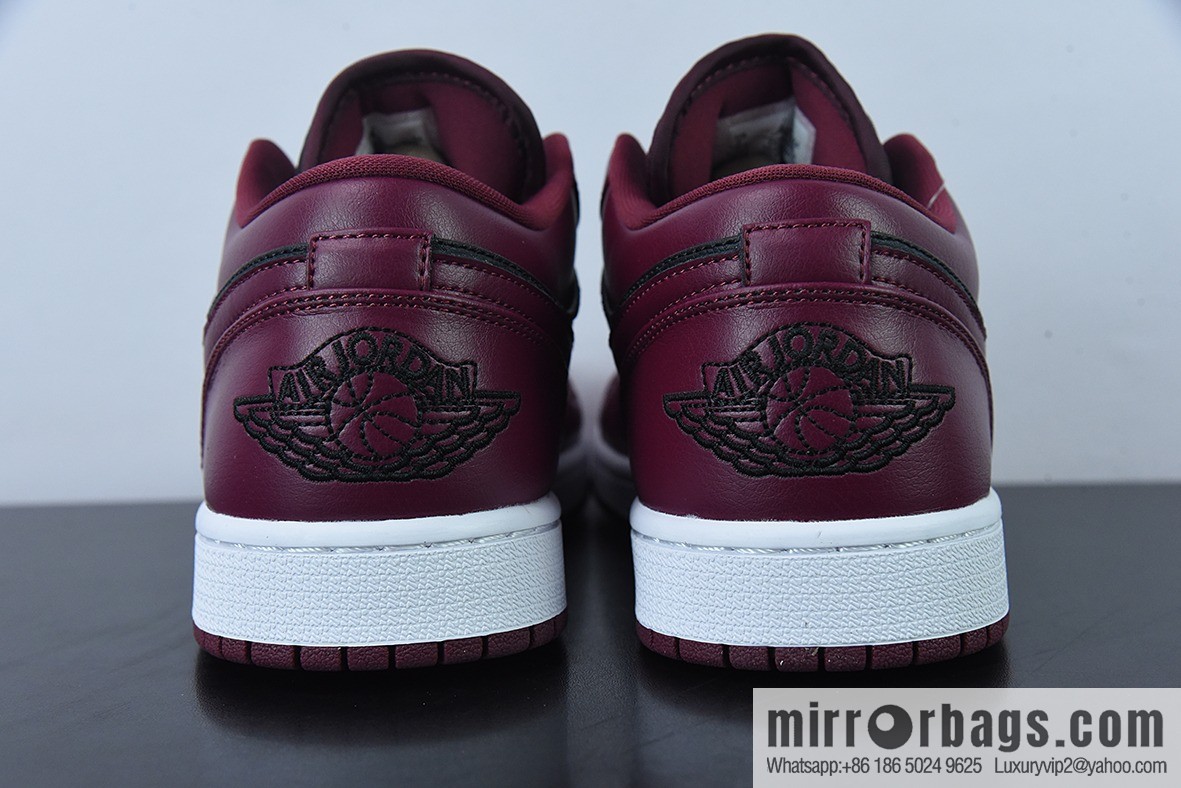 Air Jordan 1 Low AJ1 Joe 1 burgundy black, low-top basketball shoes, item number: DC0774-006