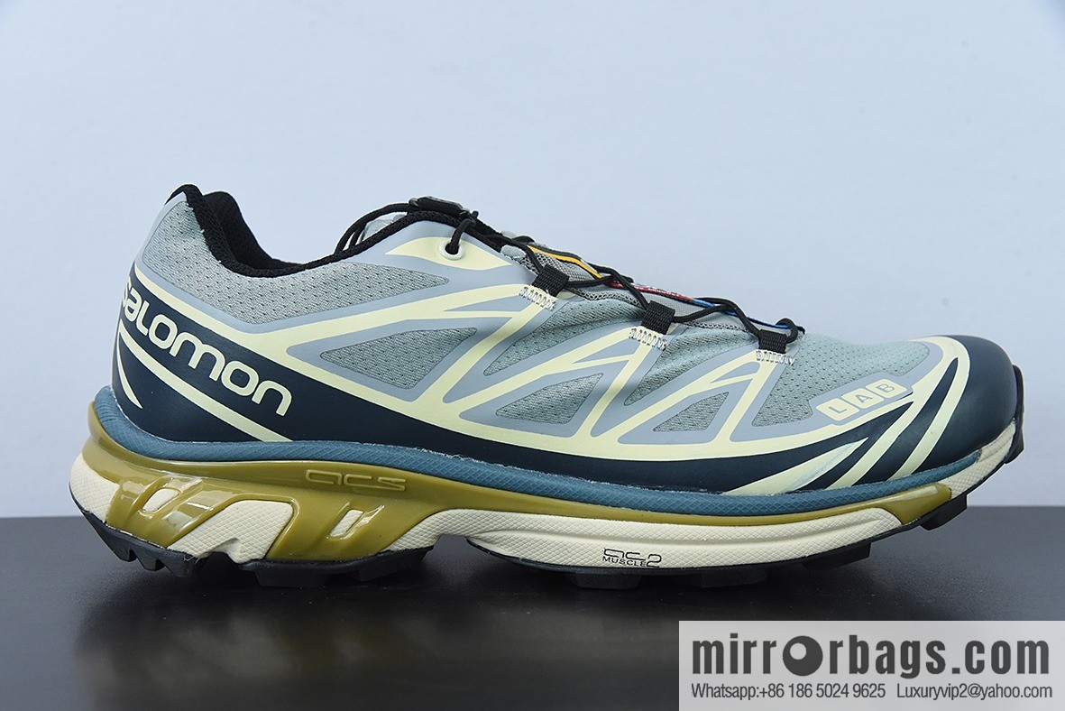 Salomon Salomon XT-6 Mist Blue Vintage Functional Trend Casual Running Shoes 414551