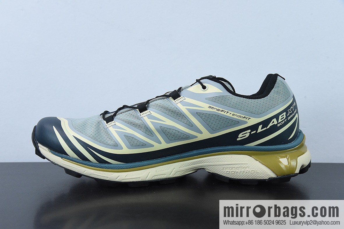 Salomon Salomon XT-6 Mist Blue Vintage Functional Trend Casual Running Shoes 414551