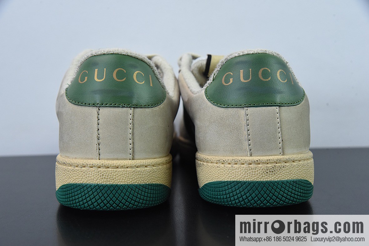 Gucci Gucci Screener GG Enamel Vintage Old Small Dirty Board Shoes