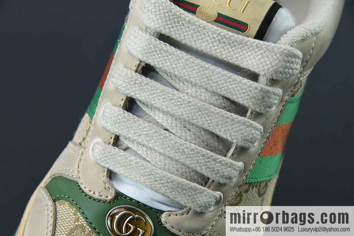 Gucci Gucci Screener GG Enamel Vintage Old Small Dirty Board Shoes