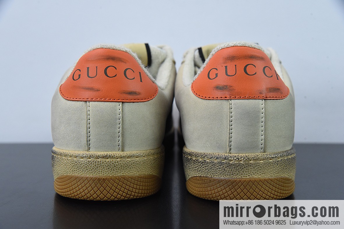 Gucci Gucci Screener GG Enamel Vintage Old Small Dirty Board Shoes