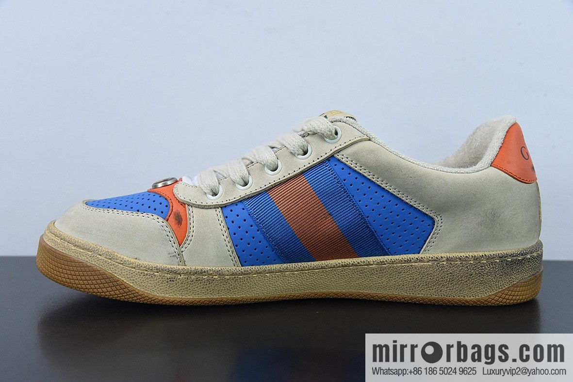 Gucci Gucci Screener GG Enamel Vintage Old Small Dirty Board Shoes
