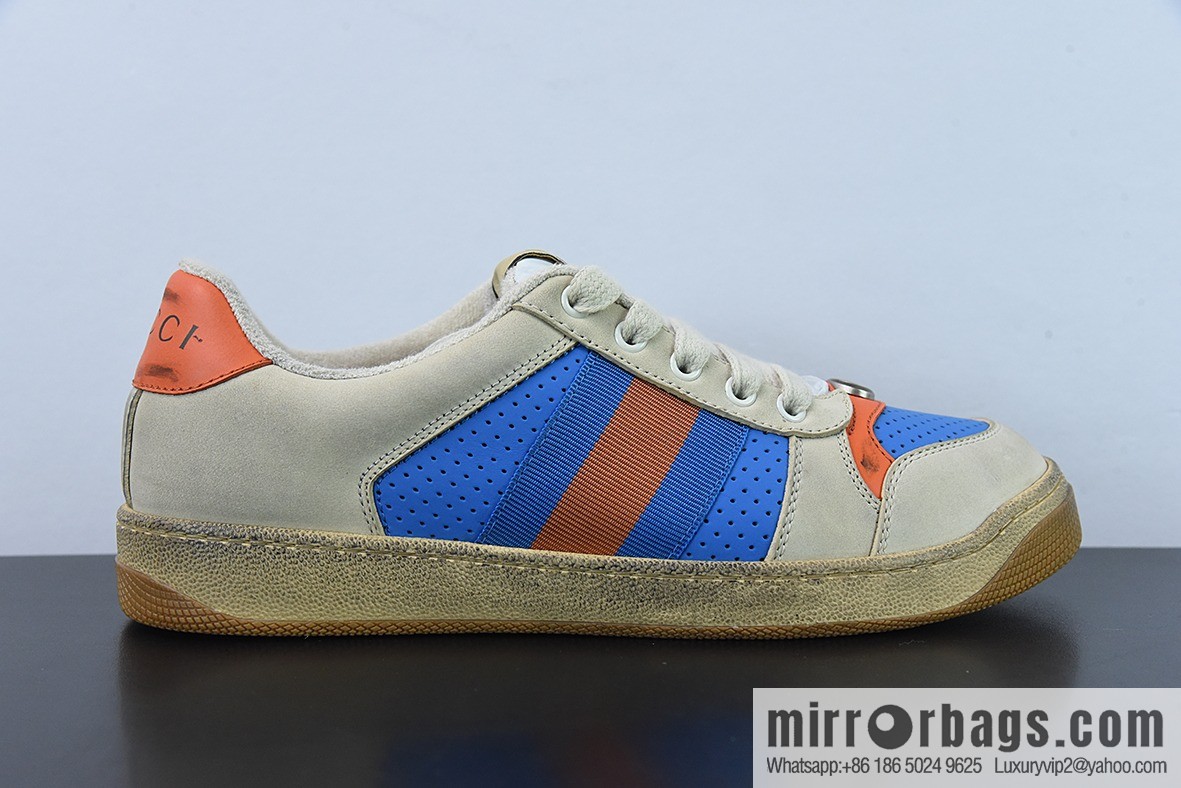 Gucci Gucci Screener GG Enamel Vintage Old Small Dirty Board Shoes