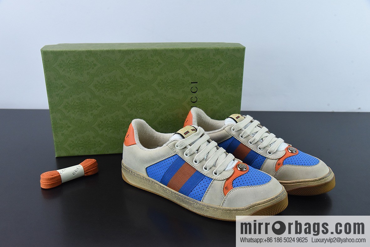 Gucci Gucci Screener GG Enamel Vintage Old Small Dirty Board Shoes