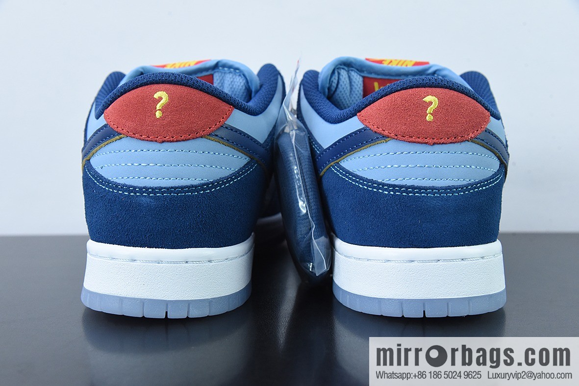 Who So Sad x NK SB Dunk Low joint low-top casual sports skate shoes blue DX5549-400