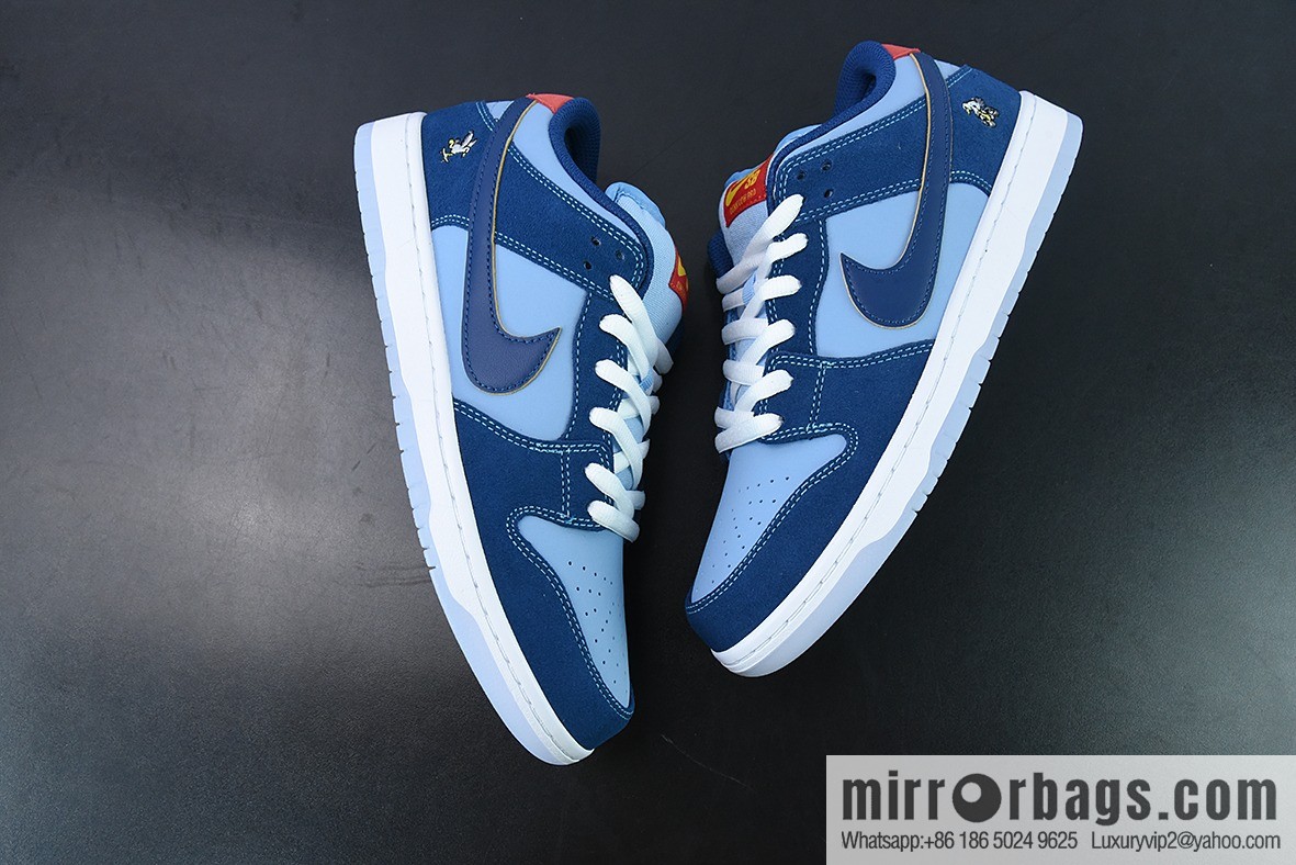 Who So Sad x NK SB Dunk Low joint low-top casual sports skate shoes blue DX5549-400